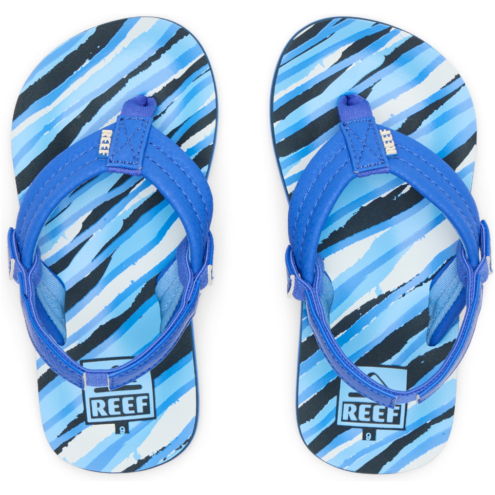 2025 Reef Little Ahi Sandals CJ6762 - Royal Stripe